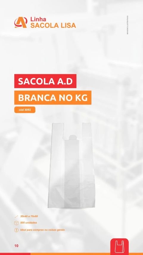 Sacola A.D. Branca Kg