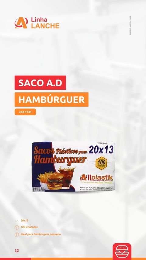 Saco A.D. Hamburguer